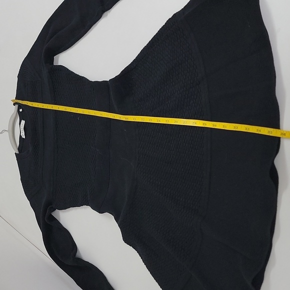 Sandro Diamond Knit Long Sleeve Fit and Flare Mini Dress - Picture 11 of 12